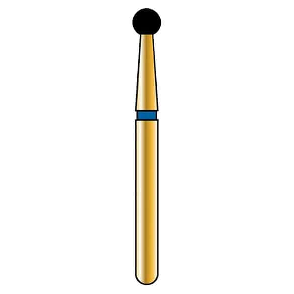 Alpen FG #801.029 Fine Grit, Round Diamond Bur. Package of 5 Burs | SurgiMac Dental Supply