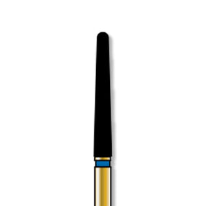 Alpen FG #850-8.018 Coarse Grit, Long Round End Taper Diamond Bur. Package of 5 | SurgiMac Dental Supply