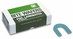 Hygenic U-shaped Bite Wafers with Foil Insert - Light Blue, Box of 24 | SurgiMac Dental Supply