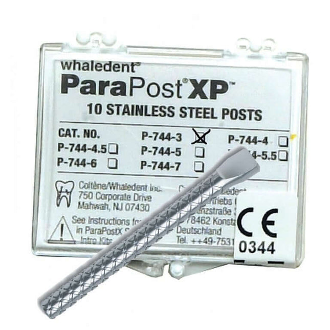 ParaPost XP Stainless Steel Posts (.036''/0.90mm), 10 pcs | SurgiMac Dental Supply