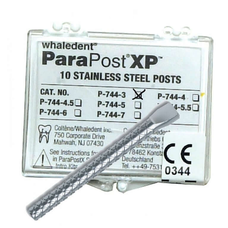ParaPost XP Stainless Steel Posts (.036''/0.90mm), 10 pcs | SurgiMac Dental Supply