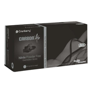 Carbon Air Nitrile Exam Gloves, Large, Powder Free, Non-Sterile, Black, 300/Box | SurgiMac Dental Supply