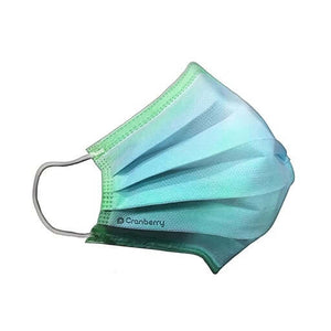 Cranberry Cosmo 4-Ply ASTM Level 3 Ear-Loop Face Mask, >99% BFE/PFE, Galactic Green, 50/Box | SurgiMac Dental Supply
