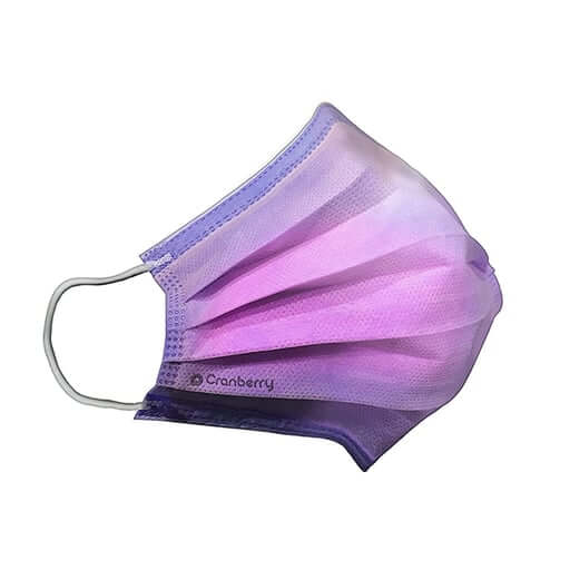 Cranberry Cosmo 4-Ply ASTM Level 3 Ear-Loop Face Mask, >99% BFE/PFE, Stellar Purple, 50/Box | SurgiMac Dental Supply