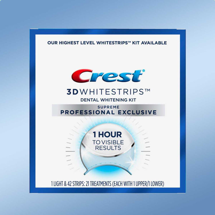 Crest 3D Whitestrips Supreme Professional Exclusive with LED Light, 4 kt/cs 80725895
