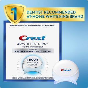 Crest 3D Whitestrips Supreme Professional Exclusive with LED Light, 4 kt/cs 80725895