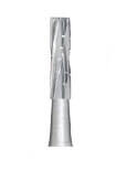 Miltex FG #558L Straight Fisher Crosscut Carbide Bur, Pack of 10 Burs | SurgiMac Dental Supply