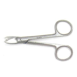 Generic Brand 4.5" Curved Crown & Gold Scissors with Smooth Blades