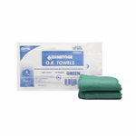 O.R. Towel, Sterile, 17" x 26", Green, 4 Pouches Per Pack, 20Pk/Cs 5004-G