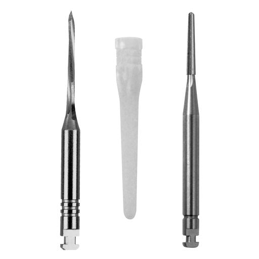 Parkell | Fine Starter Kit: White C-I Glass Fiber Post (20 Posts, 2 Drills) | S090