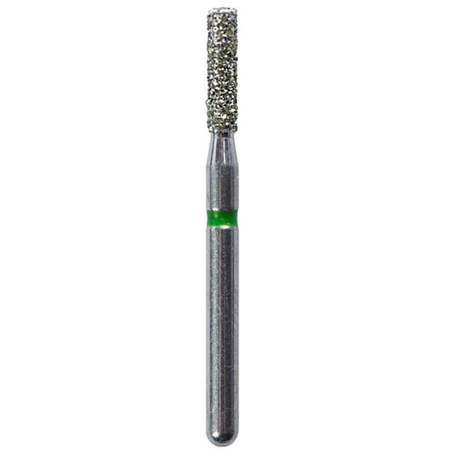 Defend FG #836.014 Coarse Flat End Cylinder Diamond Bur, 5/Pk