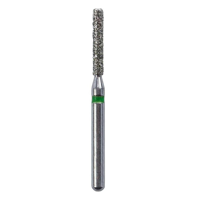 Defend FG #837.012 Coarse Flat End Cylinder Diamond Bur, 5/Pk