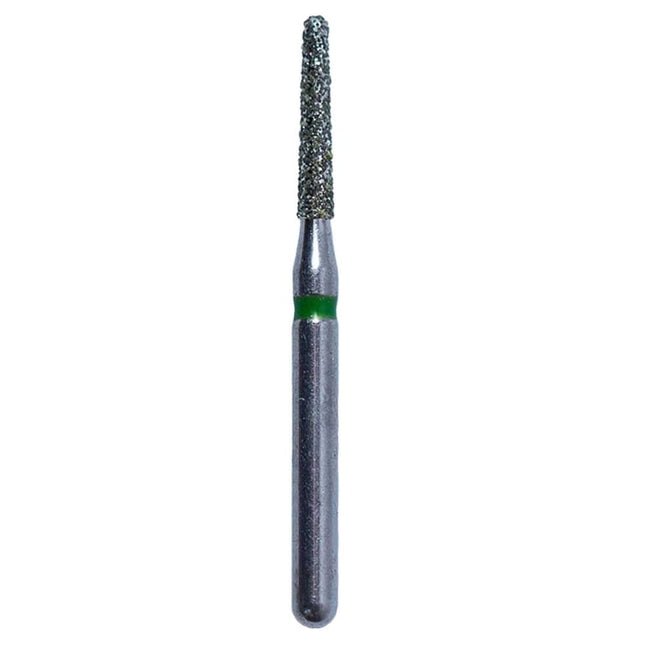 Defend FG #855.014 Coarse Round End Taper Diamond Bur, 5/Pk