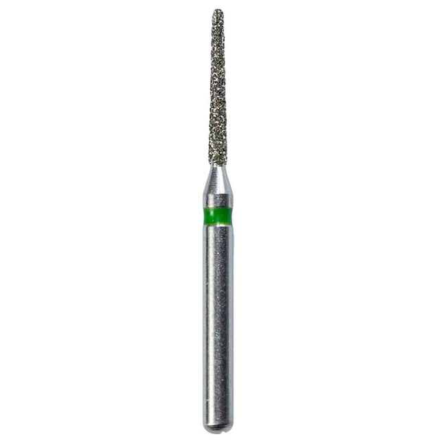 Defend FG #856.010 Coarse Round End Taper Diamond Bur, 5/Pk
