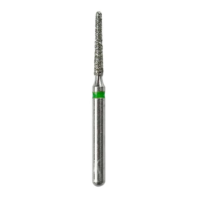 Defend FG #856.012 Coarse Round End Taper Diamond Bur, 5/Pk