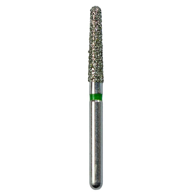 Defend FG #856.018 Coarse Round End Taper Diamond Bur, 5/Pk
