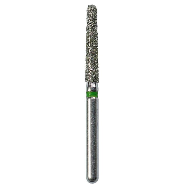 Defend FG #856L.016 Coarse Long Round End Taper Diamond Bur, 5/Pk