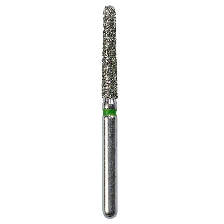 Defend FG #856L.016 Coarse Long Round End Taper Diamond Bur, 5/Pk