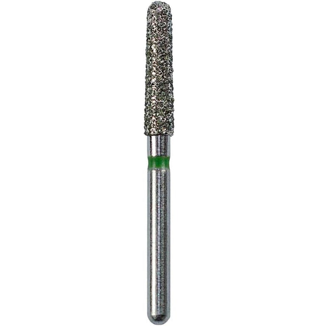 Defend FG #856.020 Coarse Round End Taper Diamond Bur, 5/Pk