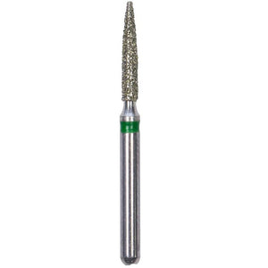 Defend FG #862.012 Coarse Flame Shaped Diamond Bur, 5/Pk