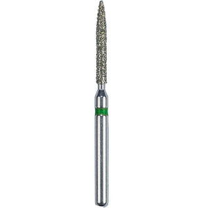 Defend FG #863.012 Coarse Flame Shaped Diamond Bur, 5/Pk