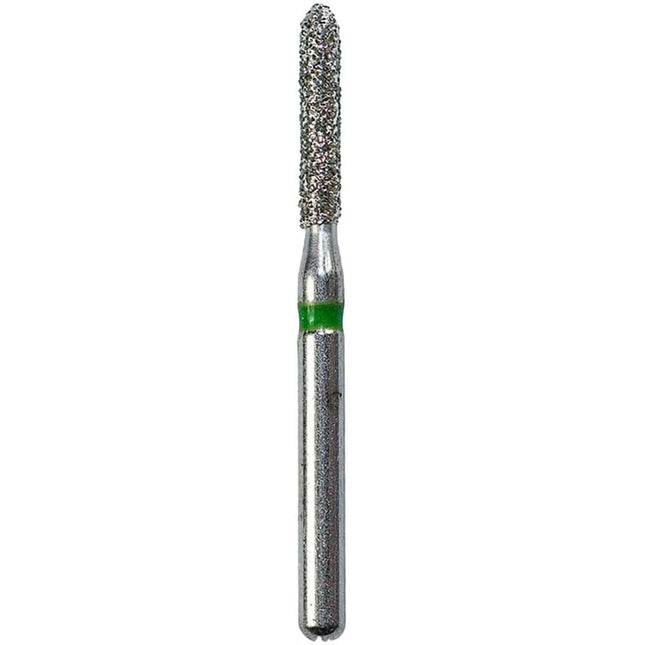 Defend FG #881.014 Coarse Round End Cylinder Diamond Bur, 5/Pk