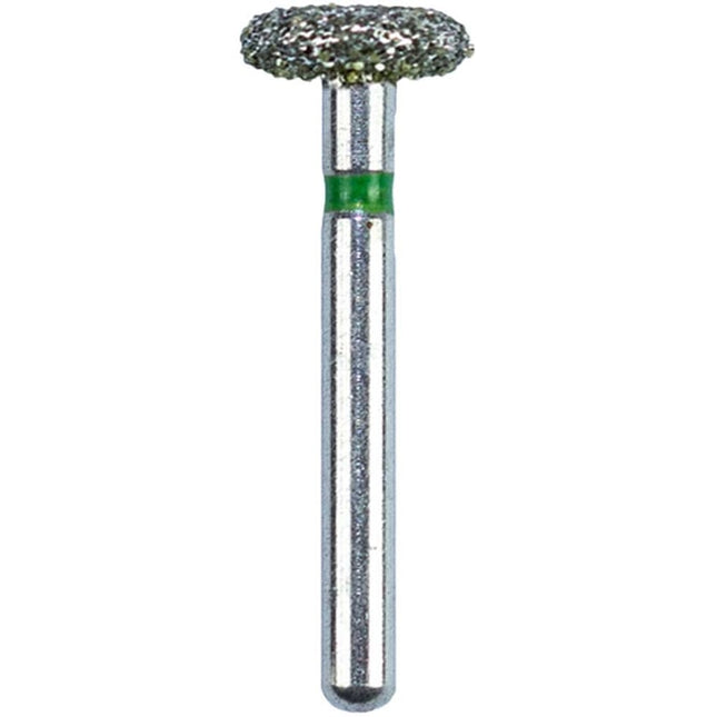 Defend FG #909.037 Coarse Wheel Shaped Diamond Bur, 5/Pk