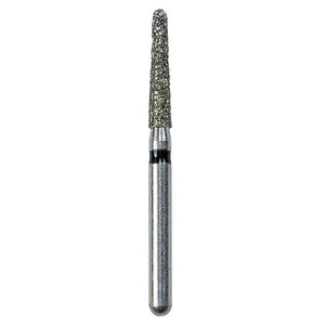 Defend FG #856.016 Super Coarse Round End Taper Diamond Bur, 5/Pk