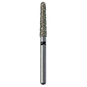 Defend FG #856.018 Super Coarse Round End Taper Diamond Bur, 5/Pk