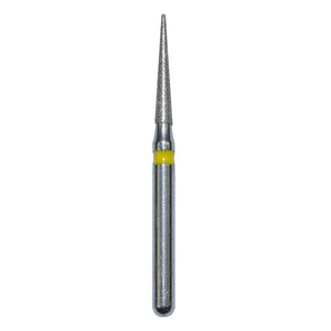 Defend FG #858.014 Super Fine Needle Shaped Diamond Bur, 5/Pk