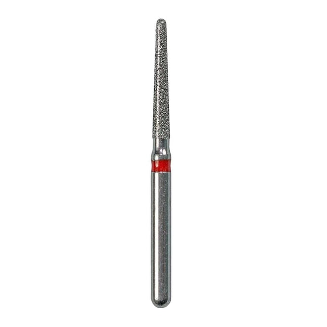 Defend FG #850.016 Fine Round End Taper Diamond Bur, 5/Pk