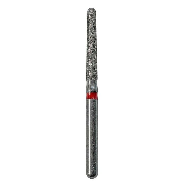 Defend FG #850.018 Fine Round End Taper Diamond Bur, 5/Pk
