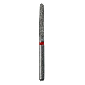 Defend FG #850.018 Fine Round End Taper Diamond Bur, 5/Pk