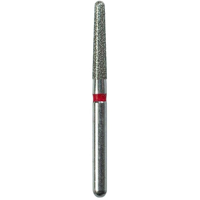 Defend FG #856.018 Fine Round End Taper Diamond Bur, 5/Pk
