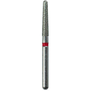 Defend FG #856.018 Fine Round End Taper Diamond Bur, 5/Pk