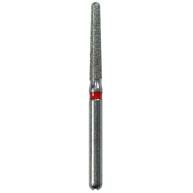 Defend FG #856L.016 Fine Long Round End Taper Diamond Bur, 5/Pk