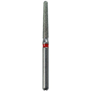 Defend FG #856L.016 Fine Long Round End Taper Diamond Bur, 5/Pk