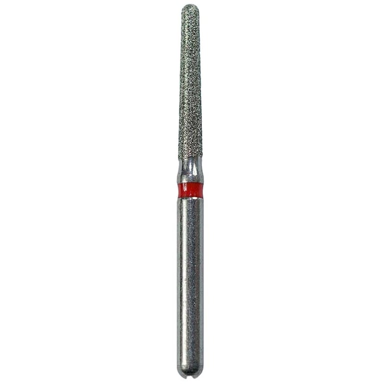 Defend FG #856L.016 Fine Long Round End Taper Diamond Bur, 5/Pk