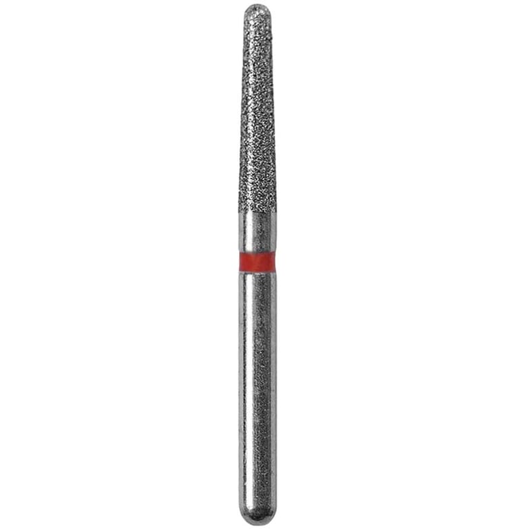 Defend FG #856L.018 Fine Long Round End Taper Diamond Bur, 5/Pk