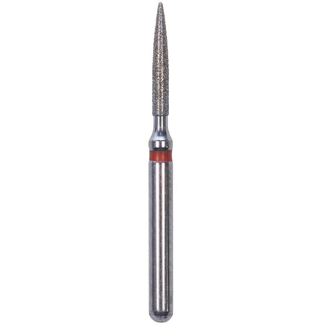 Defend FG #862.012 Fine Flame Shaped Diamond Bur, 5/Pk
