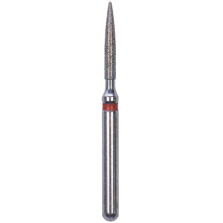 Defend FG #862.012 Fine Flame Shaped Diamond Bur, 5/Pk