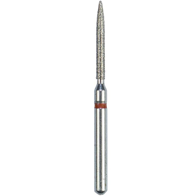 Defend FG #863.012 Fine Flame Shaped Diamond Bur, 5/Pk