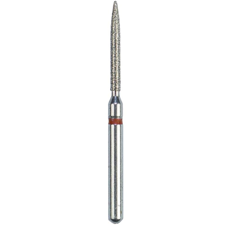 Defend FG #863.012 Fine Flame Shaped Diamond Bur, 5/Pk