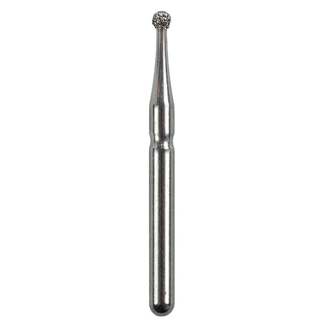 Defend FG #801.012 Medium Round Diamond Bur, 5/Pk
