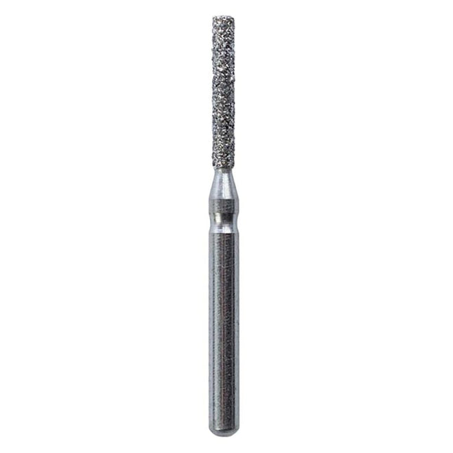 Defend FG #837.012 Medium Flat End Cylinder Diamond Bur, 5/Pk