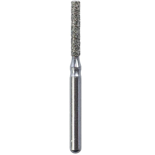Defend FG #837.014 Medium Flat End Cylinder Diamond Bur, 5/Pk