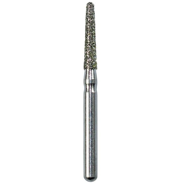 Defend FG #856.016 Medium Round End Taper Diamond Bur, 5/Pk
