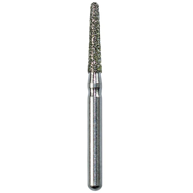 Defend FG #856.016 Medium Round End Taper Diamond Bur, 5/Pk