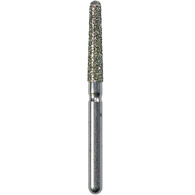 Defend FG #856.018 Medium Round End Taper Diamond Bur, 5/Pk