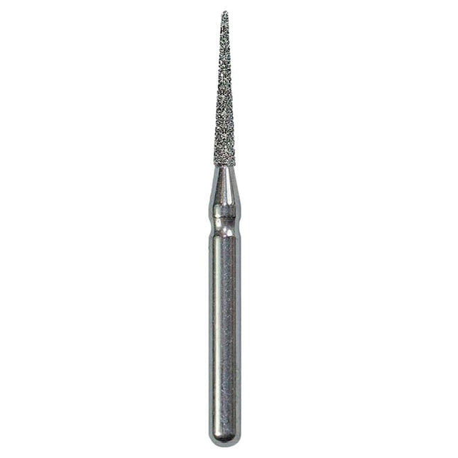 Defend FG #858.012 Medium Needle Shaped Diamond Bur, 5/Pk